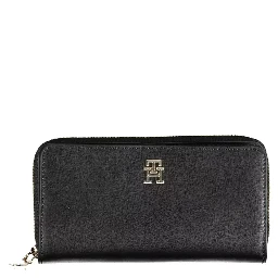 logo-plaque zip-around wallet