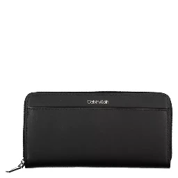 Chic Polyethylene Rfid Secure Wallet In Black