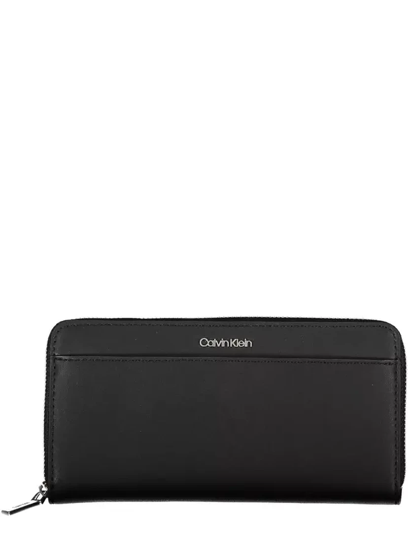 Chic Polyethylene Rfid Secure Wallet In Black