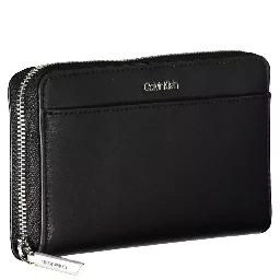 Chic Polyethylene Rfid Secure Wallet In Black