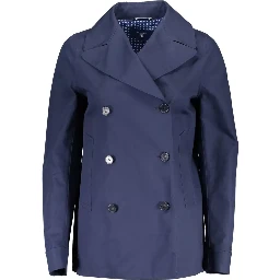 Blue Cotton Jackets & Coat