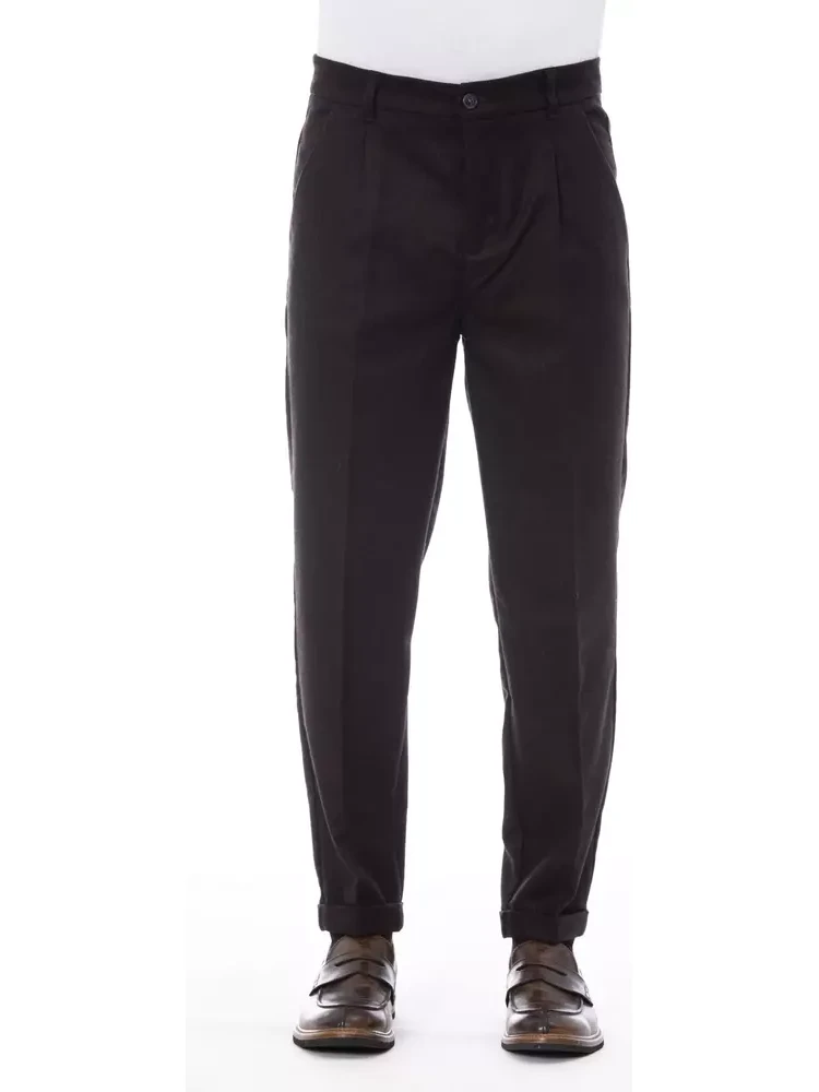 Brown Wool Pant
