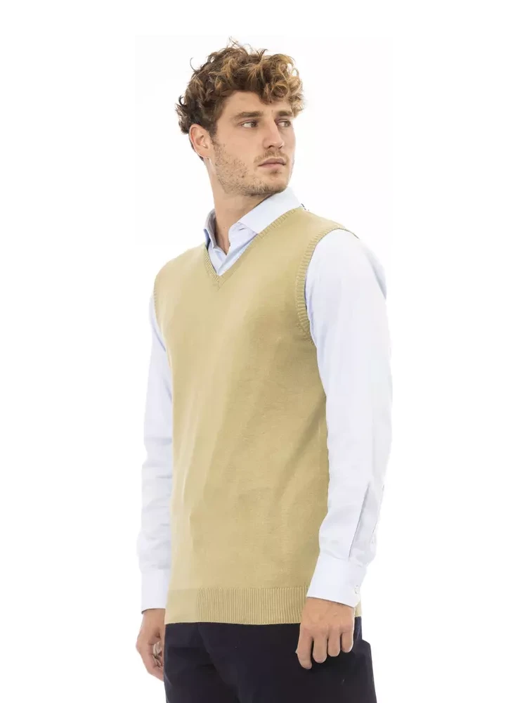 Beige Viscose Sleveless Jacket alternative