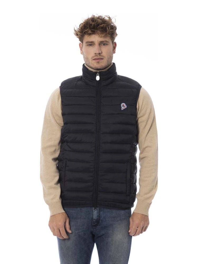 Black Polyamide Sleveless Jacket