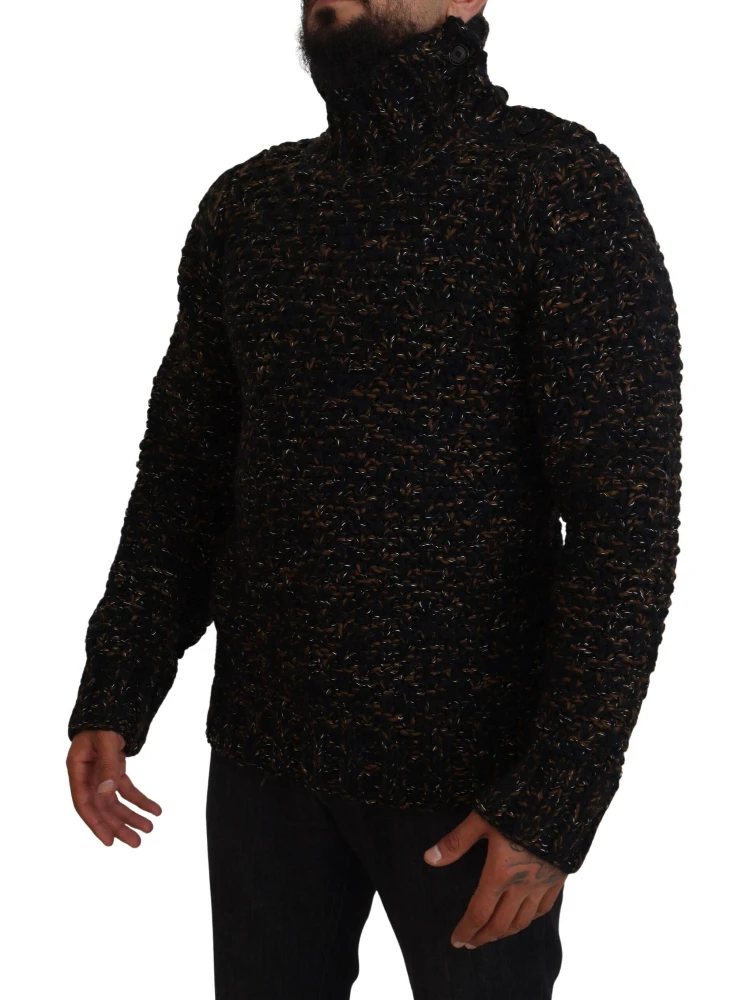 Brown Fatto A Mano Turtleneck Pullover Sweater alternative