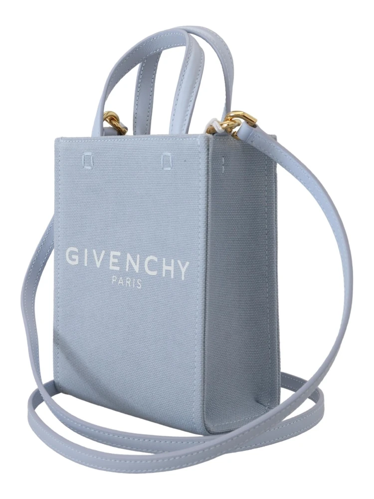 Blue Coated Canvas Vertical Cloud Mini Shoulder Bag alternative