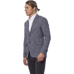 Blue Polyester Blazer