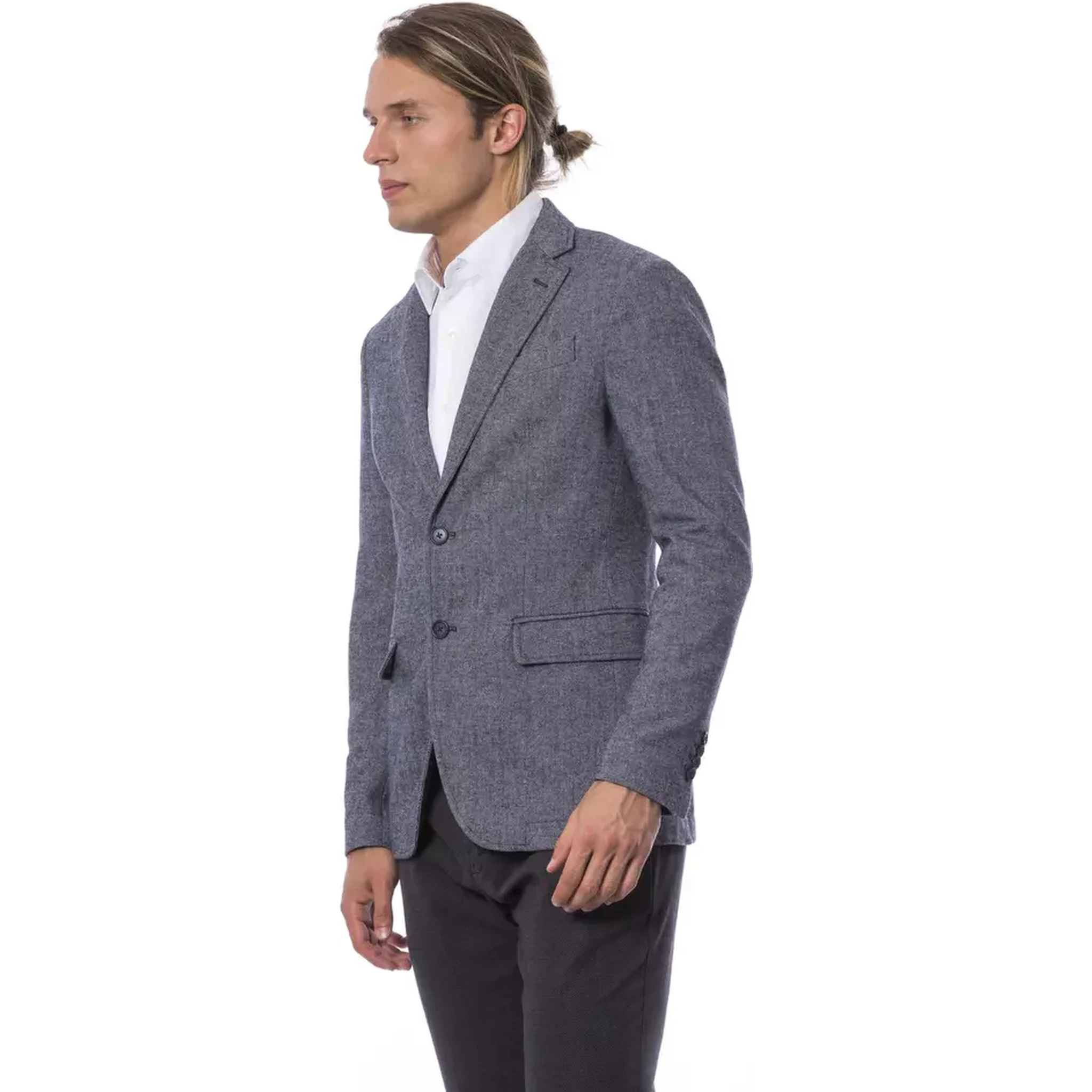 Blue Polyester Blazer