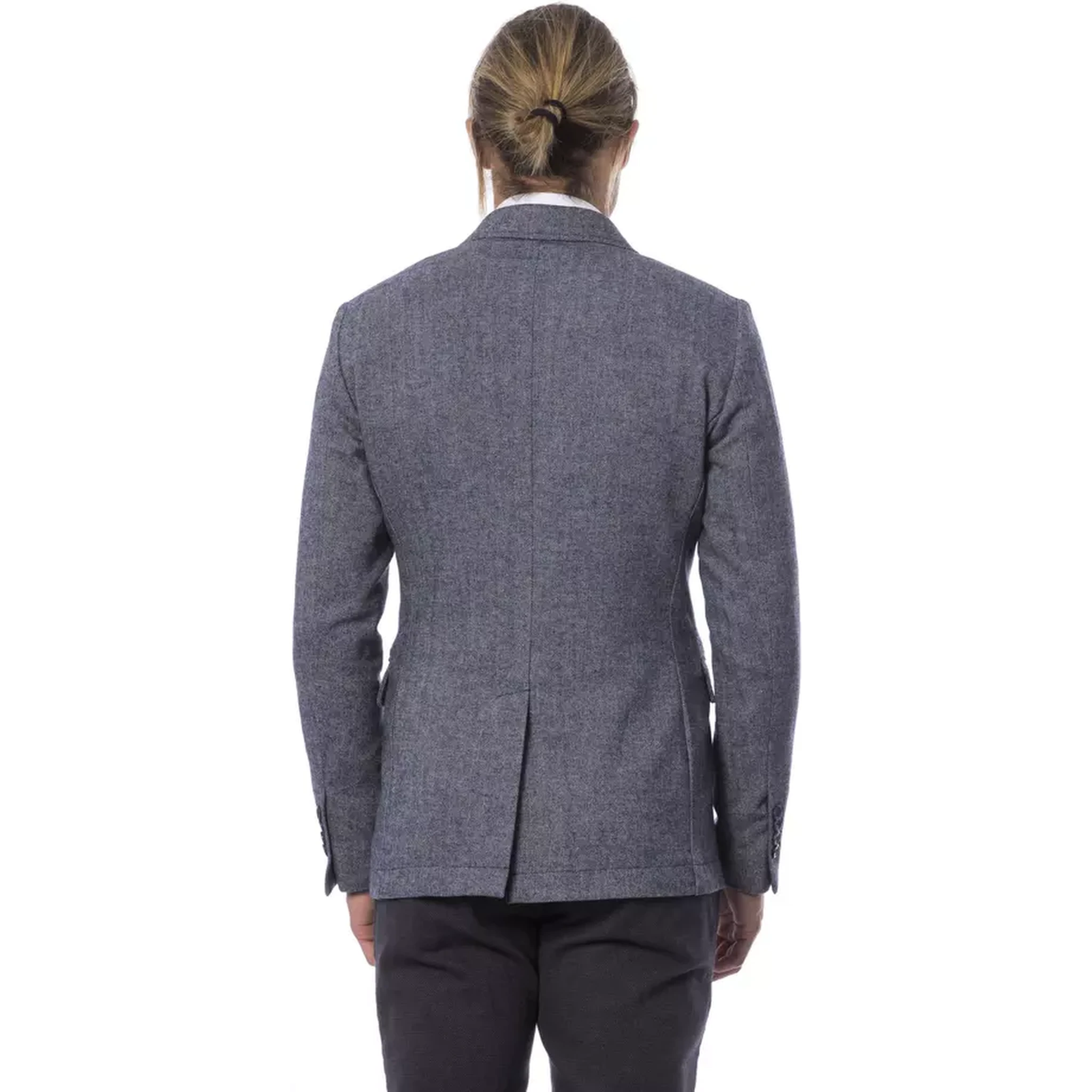 Blue Polyester Blazer