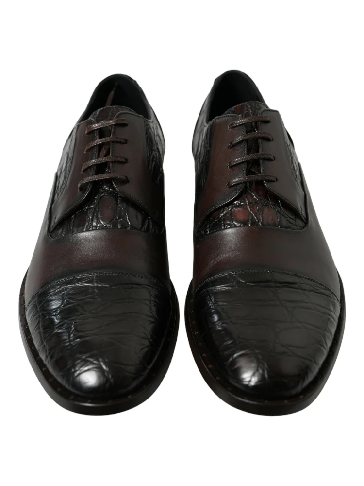 Brown Exotic Leather Formal Men Dress Shoes alternative