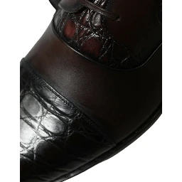 Brown Exotic Leather Formal Men Dress Shoes