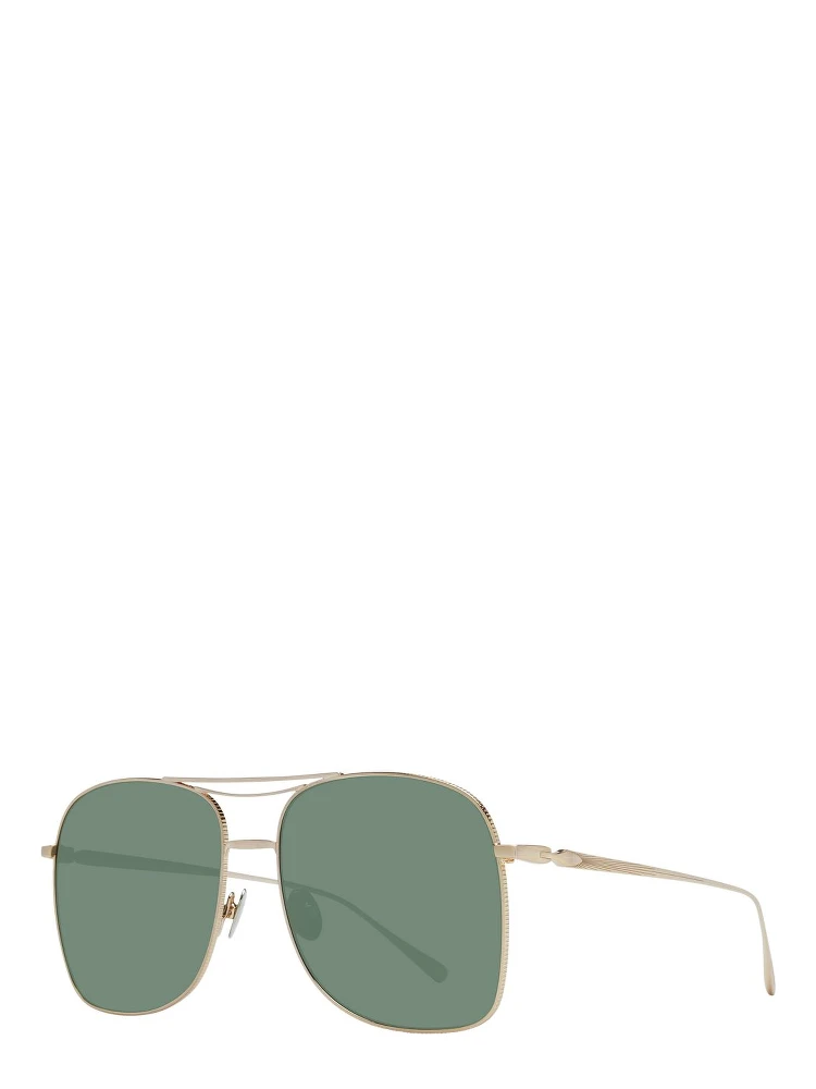 Gold Stainless Steel Sunglasses