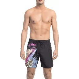 Black Polyester Swimwear