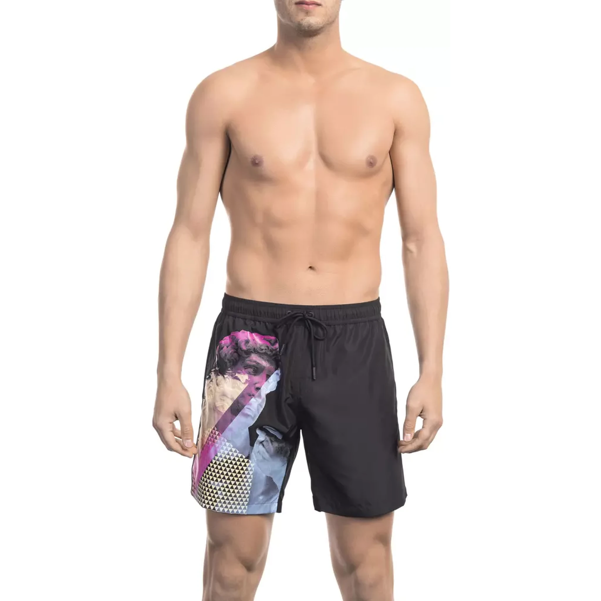 Black Polyester Swimwear