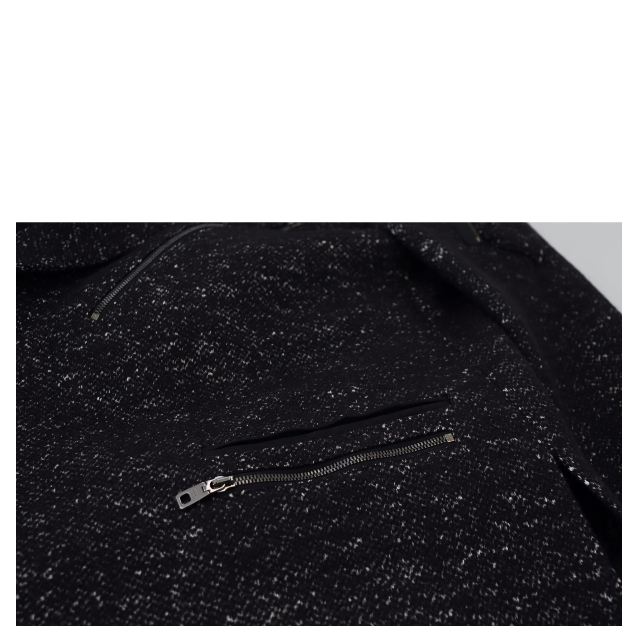 Black Wool Double Breasted Coat Men Jacket