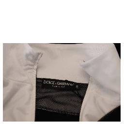 Black Polyester Hooded Full Zip Jacket