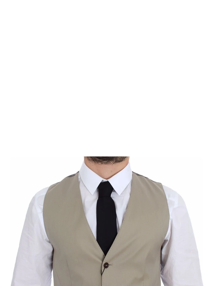 Beige Cotton Dress Vest Blazer Jacket alternative