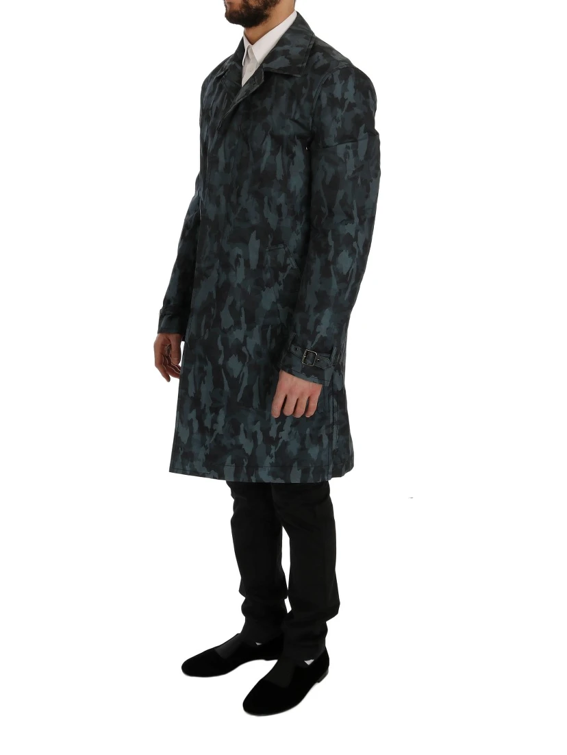 Blue Camouflage Trench Trench