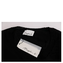 Black 100% Lana Wool Top Blouse T-shirt
