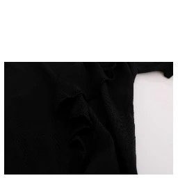 Black 100% Lana Wool Top Blouse T-shirt
