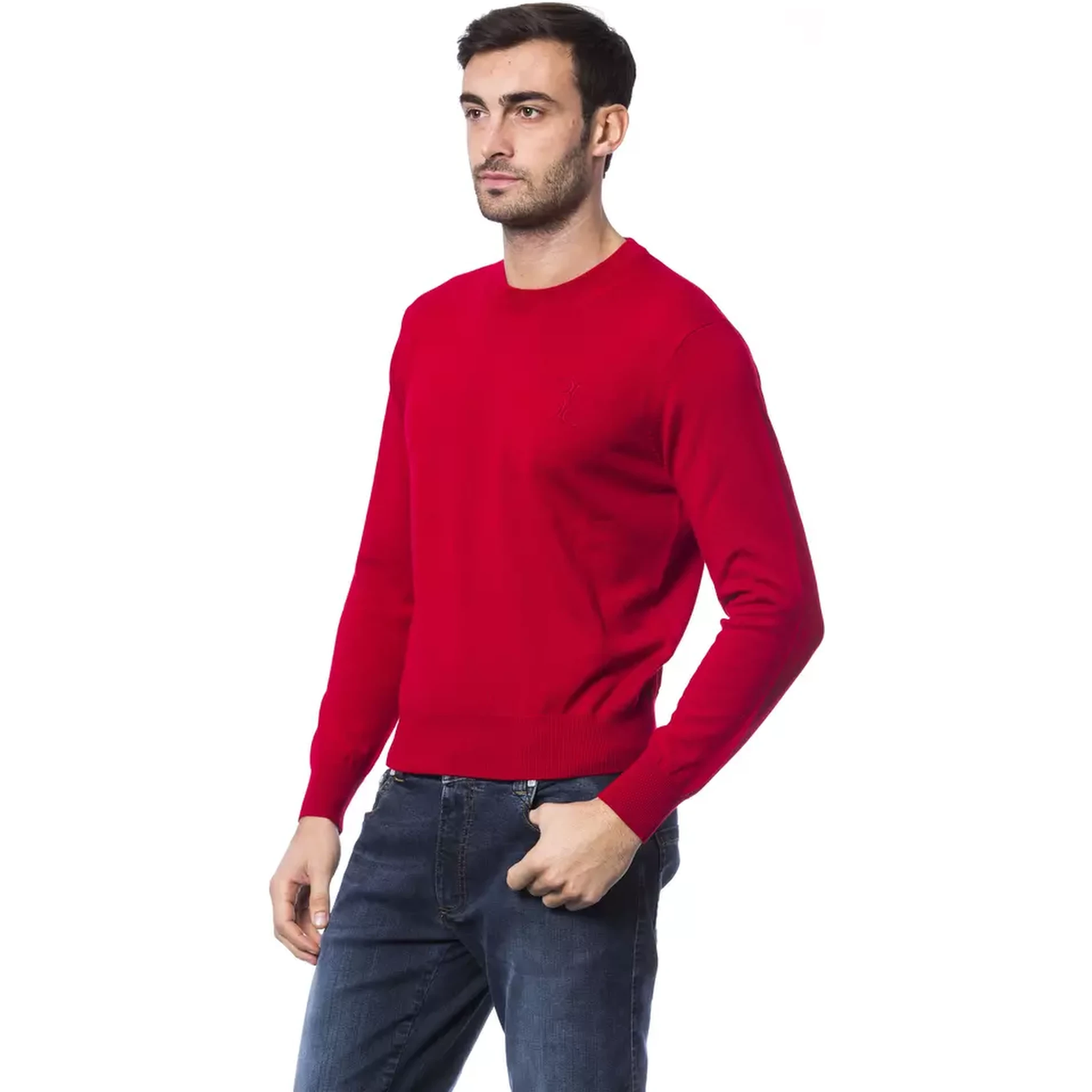 Red Merino Wool Sweater