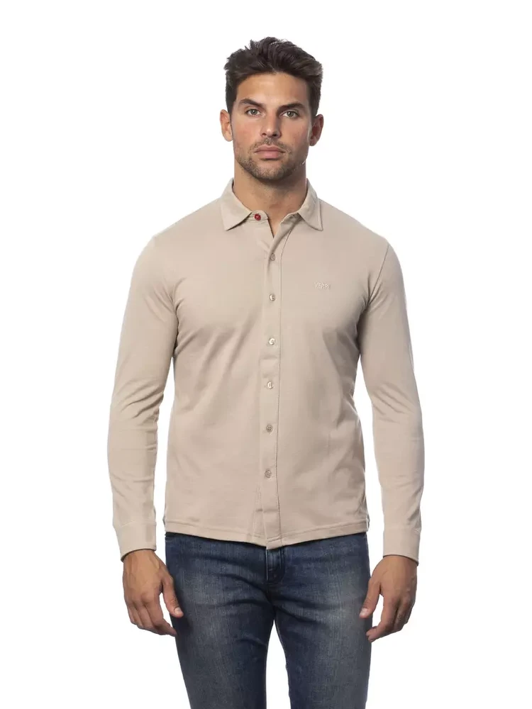 Beige Cotton Shirt