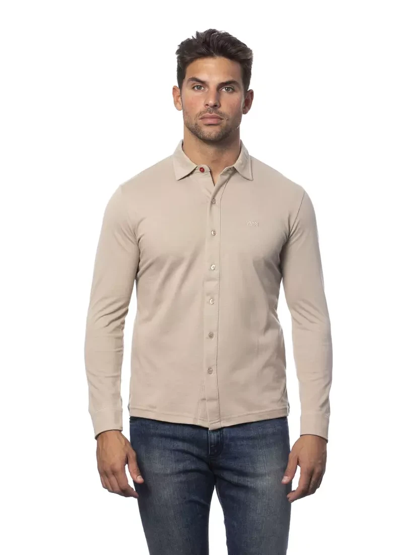 Beige Cotton Shirt