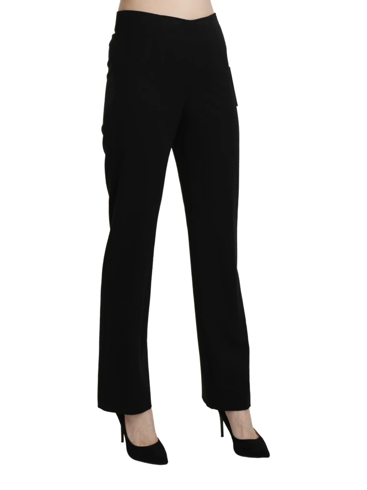 Black High Waist Straight Formal Dress Trouser alternative