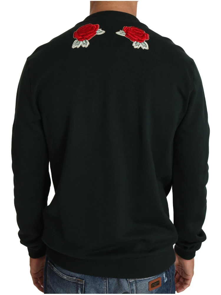 Green Crystal Heart Roses Gun Sweater alternative