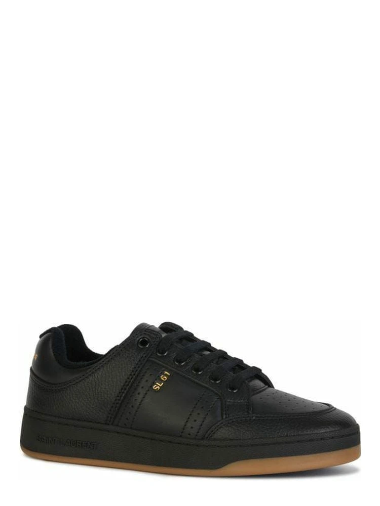 Black Calf Leather Low Top Sneakers alternative