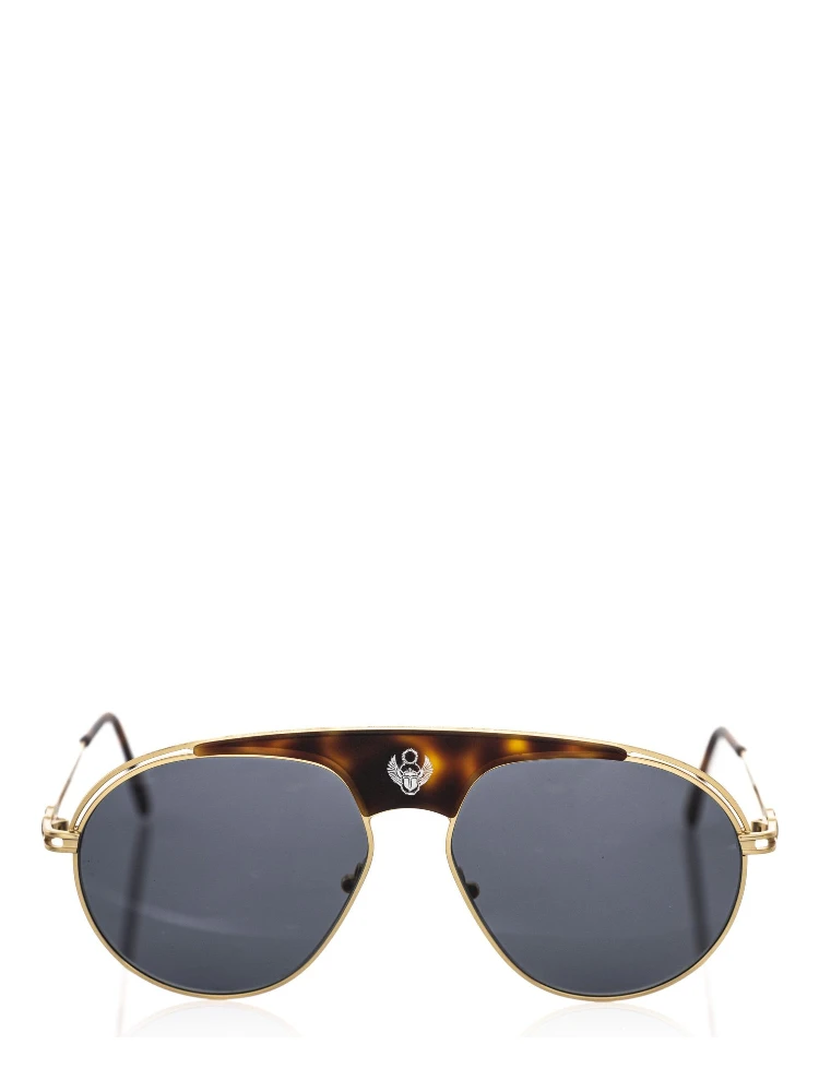 Brown Metallic Fibre Sunglass