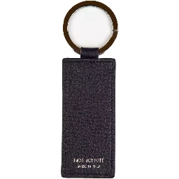 Blue Leather Keychain