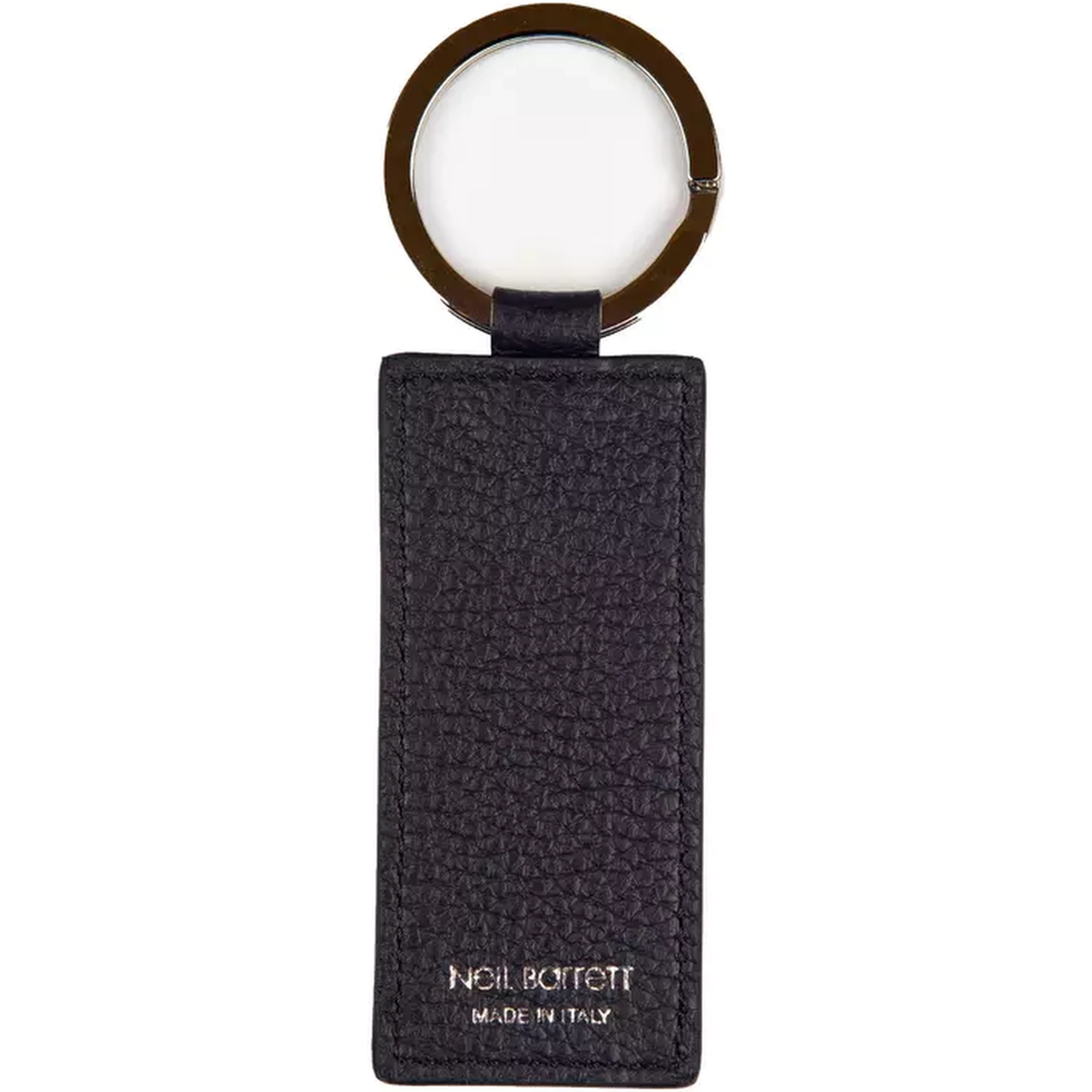 Blue Leather Keychain