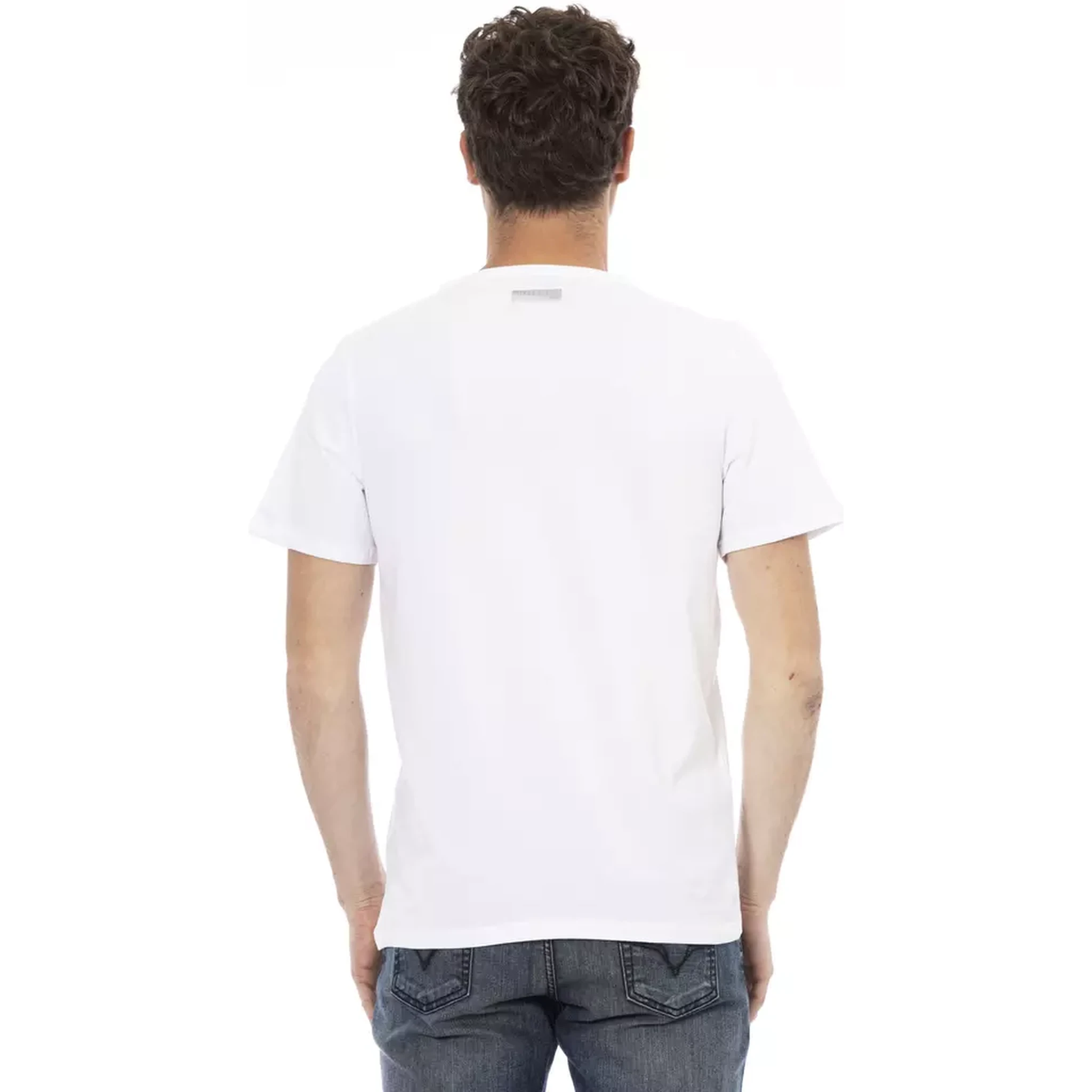 تي شيرت قطني أبيض