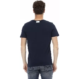 تيشيرت قطني أزرق