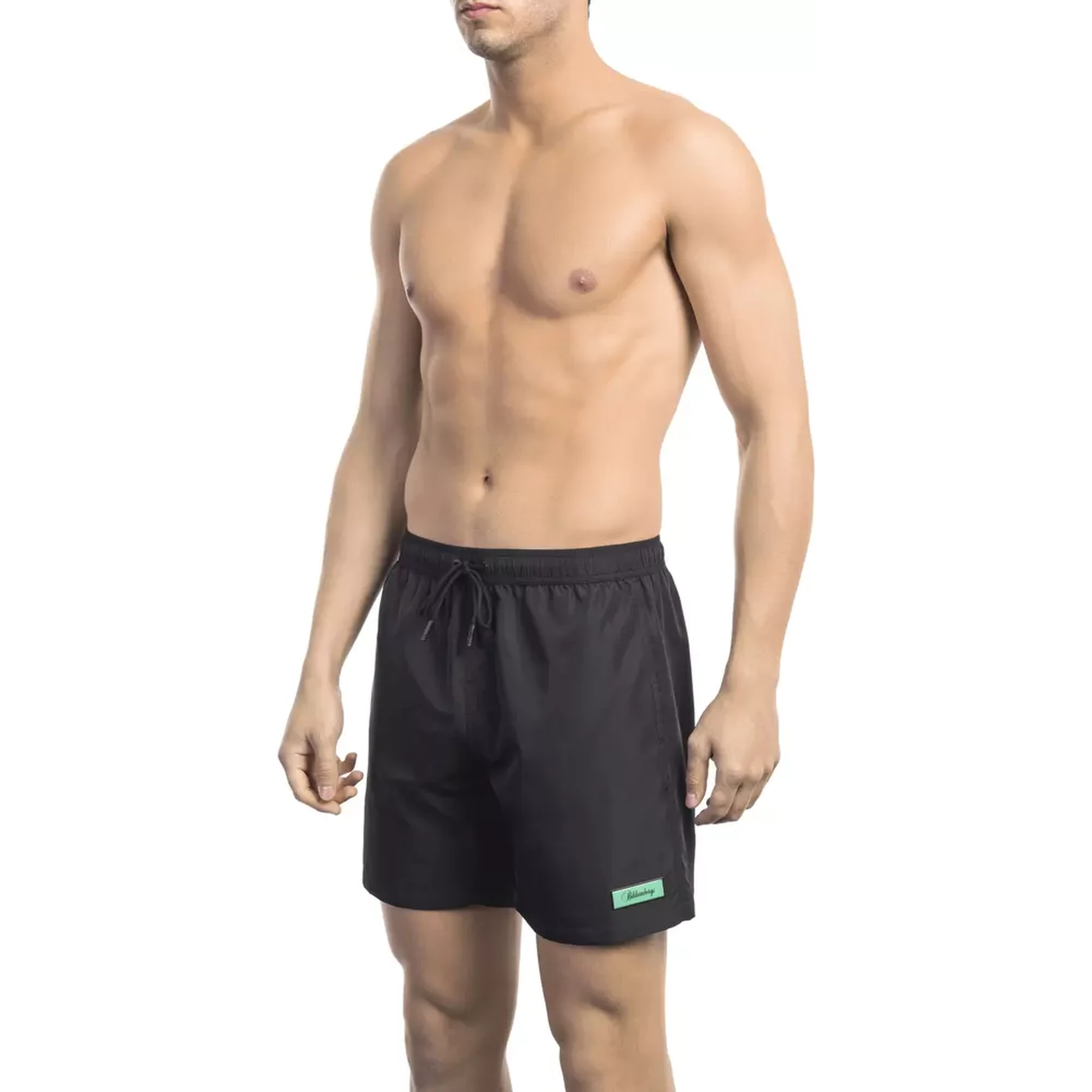 Black Polyester Swimwear