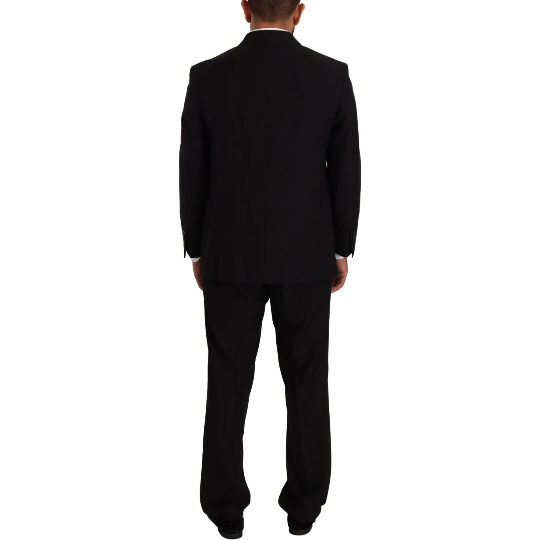Black Polyester Single Breasted Formal Suit