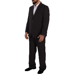 Gray Polyester Single Breasted Formal Suit