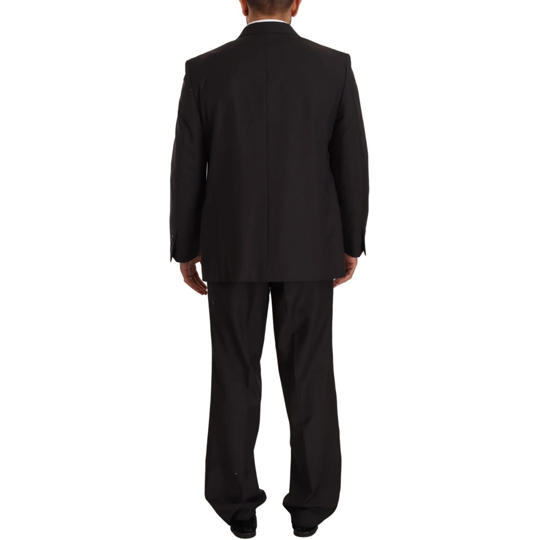 Gray Polyester Single Breasted Formal Suit