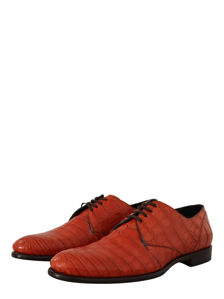 Orange Exotic Leather Dress Derby Shoes alternative