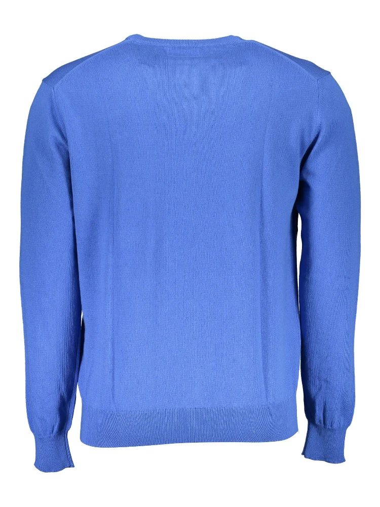 Men's blue cotton sweater alternative