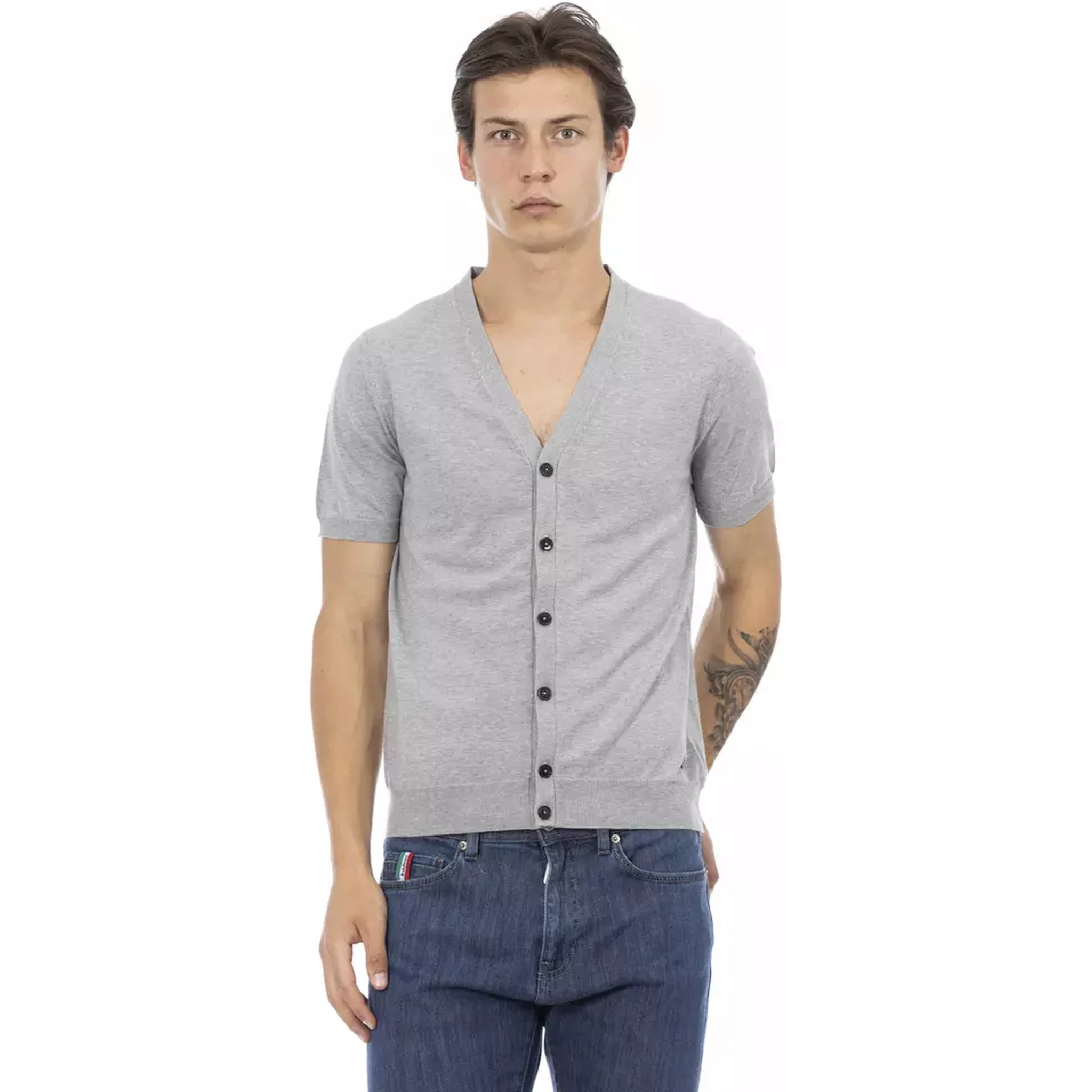 Gray Cotton Sweater