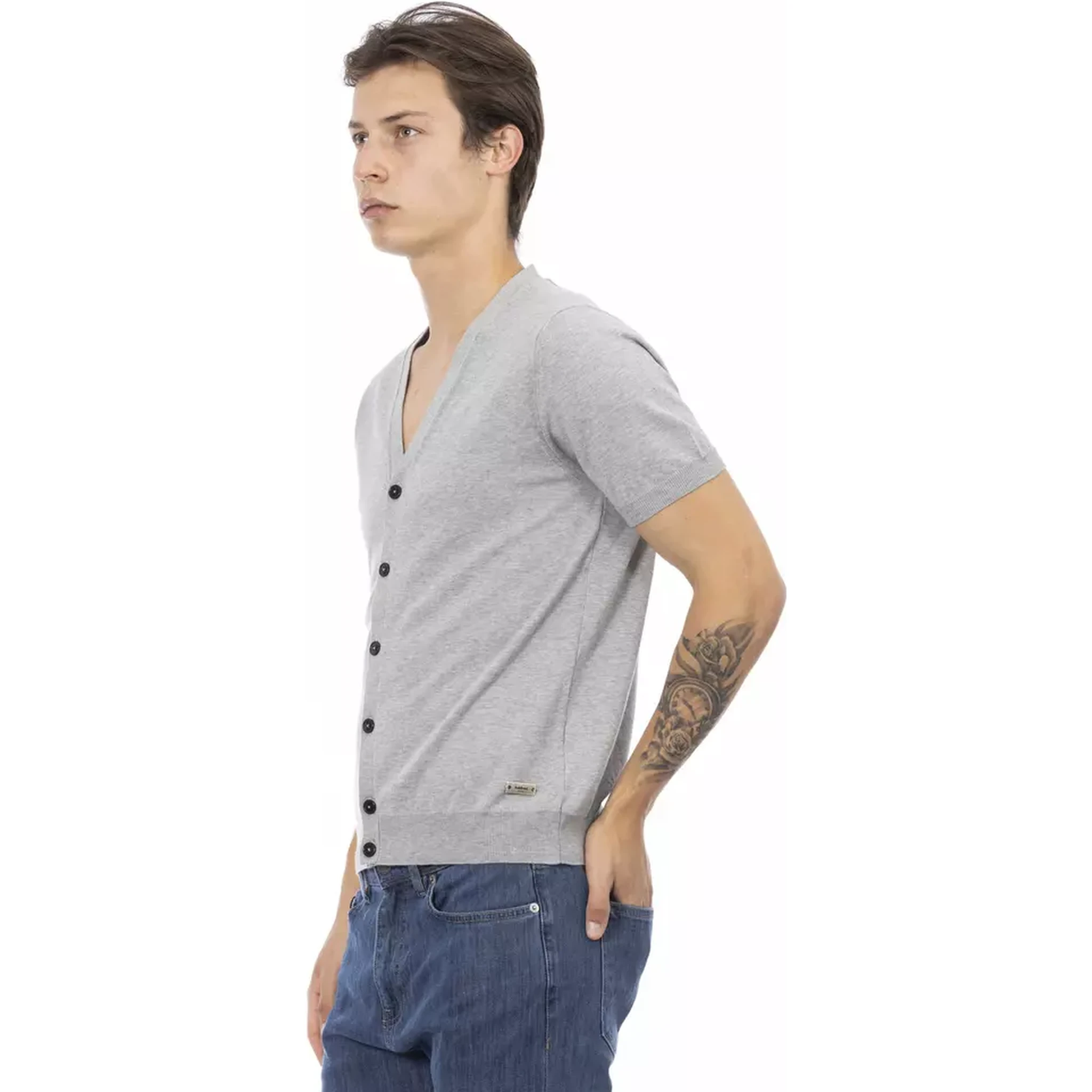 Gray Cotton Sweater