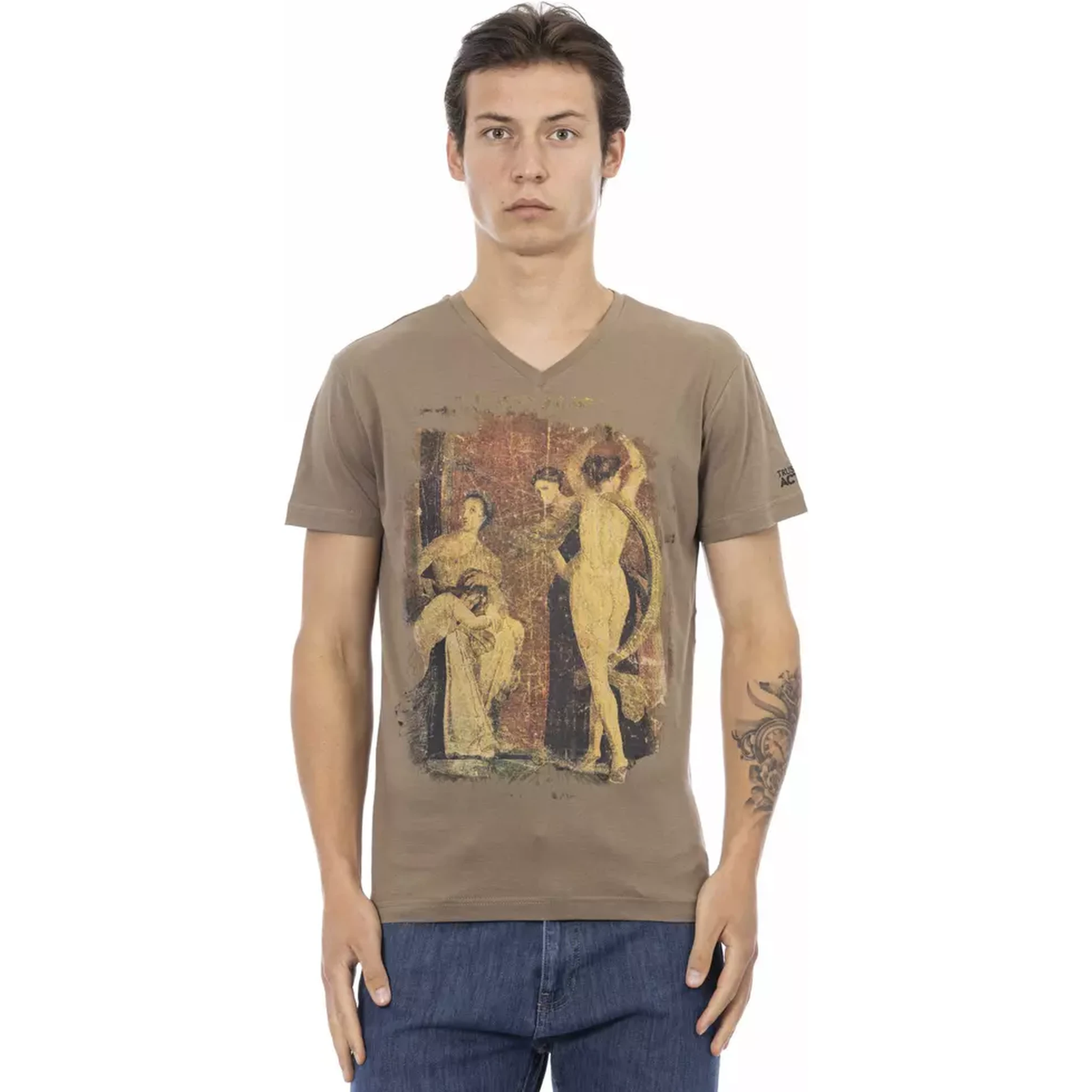 Brown Cotton T-Shirt