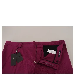 Magenta Cotton DG Logo Pocket Trouser Pants