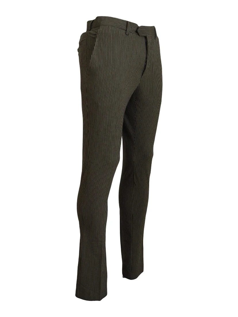 Multicolor Striped Pure Cotton Men Pants