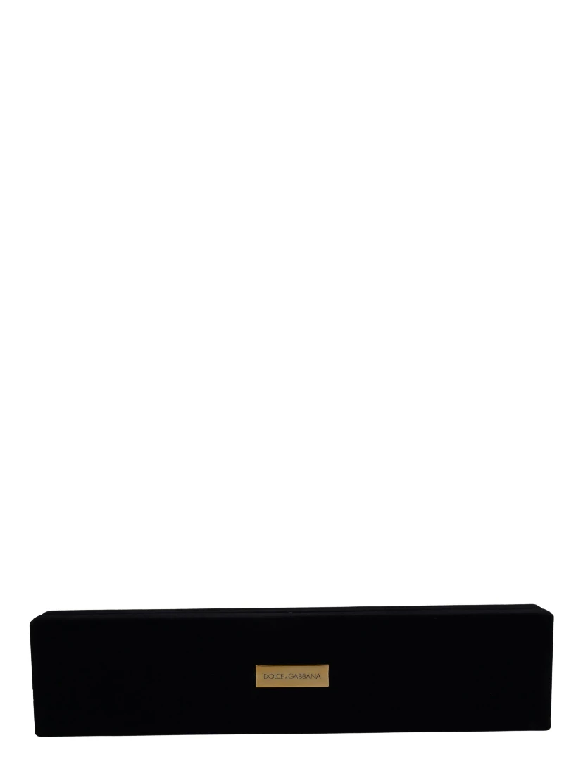 Black Velvet Logo Plaque Storage Bracelet Jewelry Box