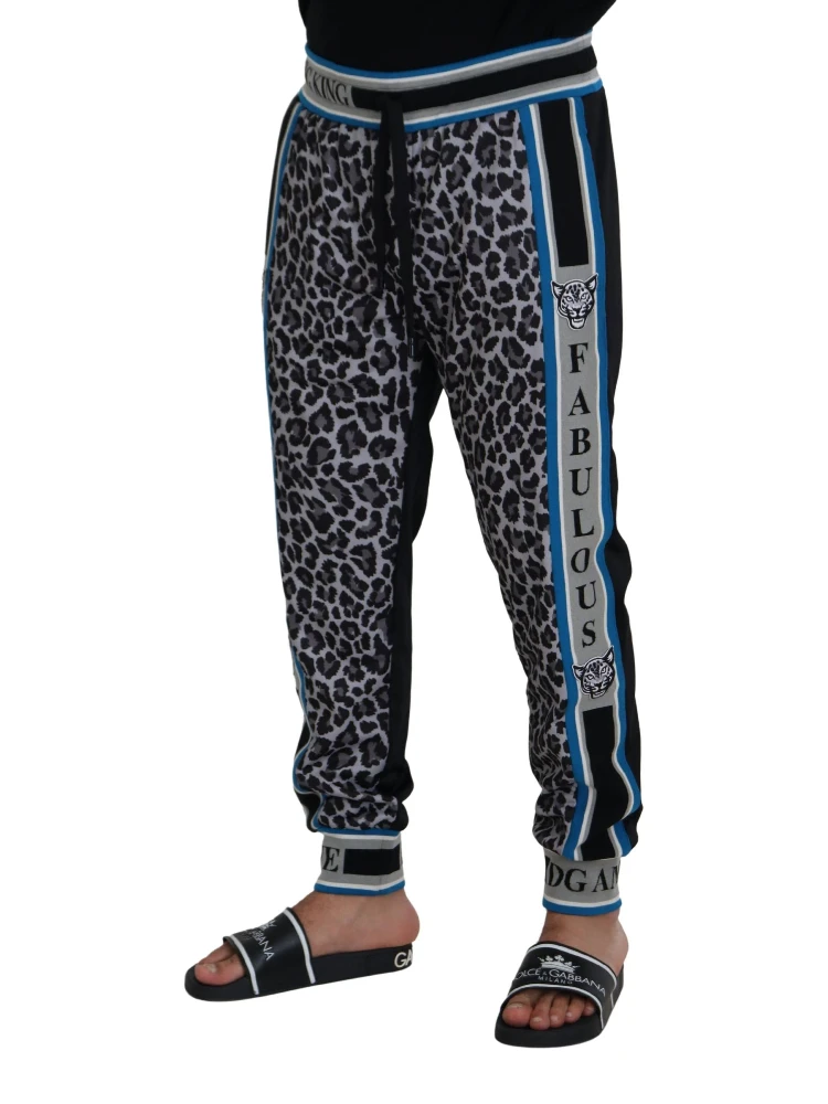 Multicolor DG King Leopard Print Jogger Pants alternative
