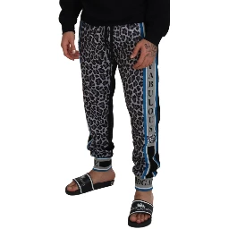 Multicolor DG King Leopard Print Jogger Pants