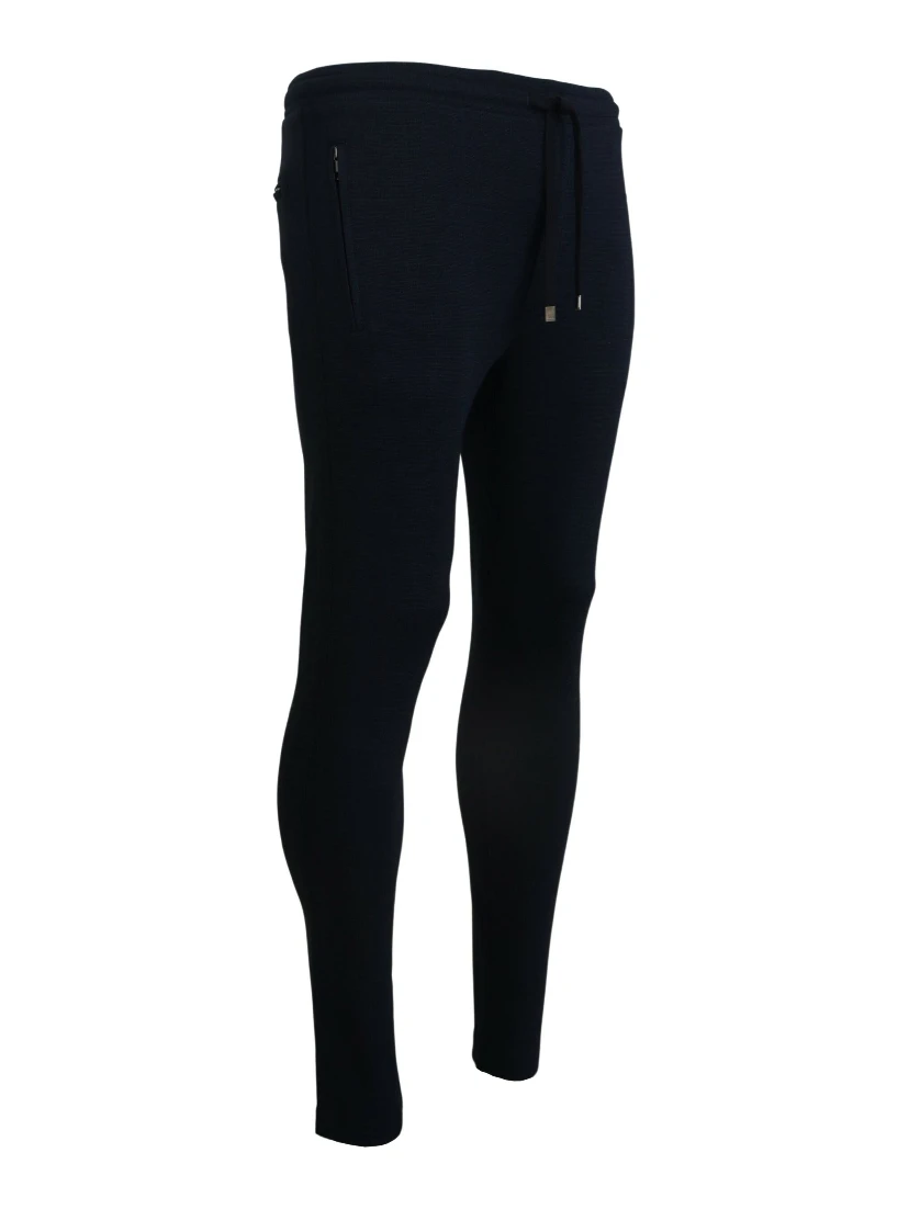 Blue Mens Sport Cotton Sweatpants Pants